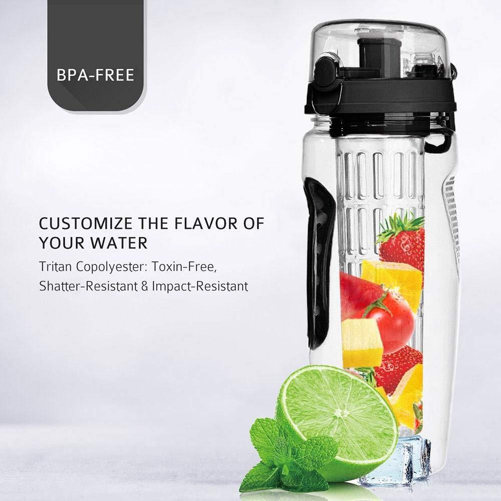 1000ml Water Fruit Bottle BPA Free Plastic Sport Fruit Infuser Water Bottles With Infuser Juice Shaker Drink Bottle Of Water - Ravo Store