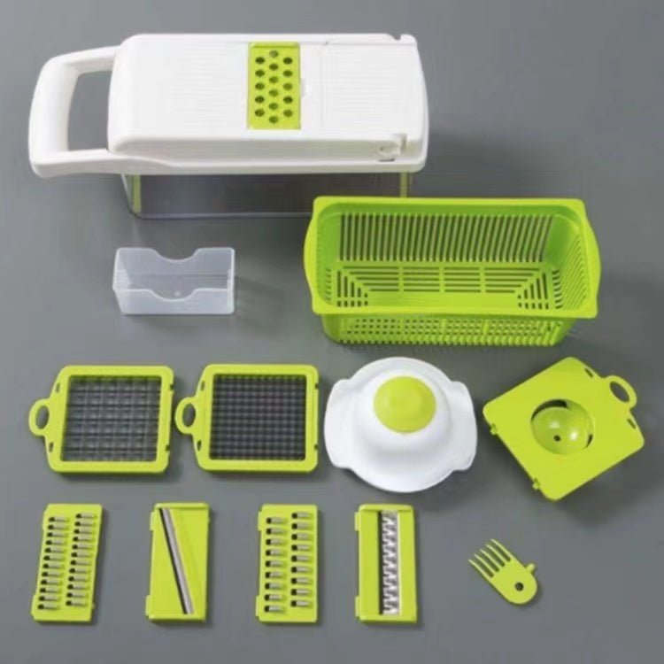 12 In 1 Manual Vegetable Chopper Kitchen Gadgets Food Chopper Onion Cutter Vegetable Slicer - Ravo Store