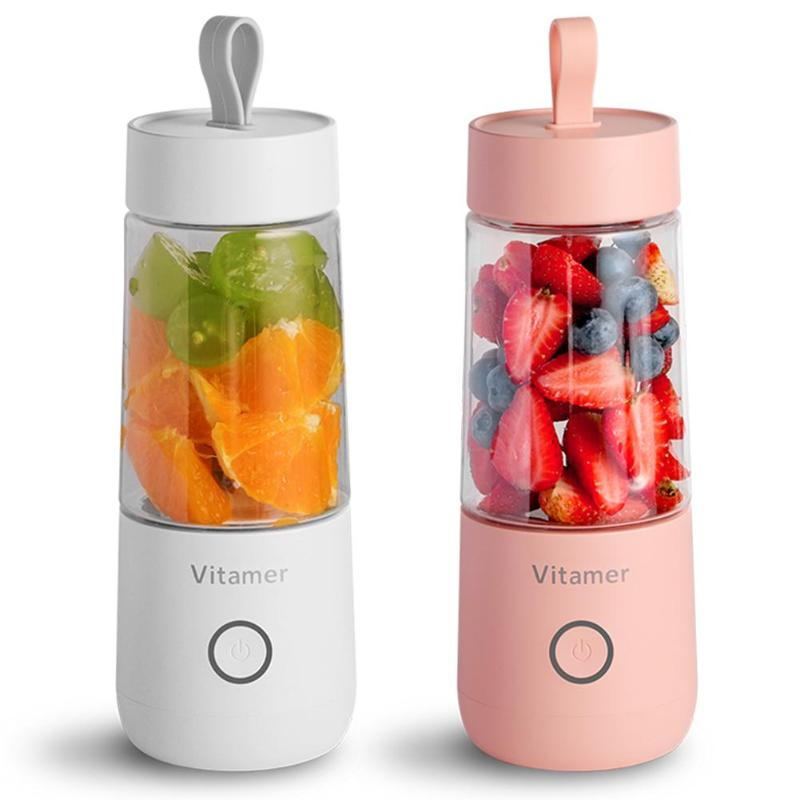 350ml Portable Blender Juicer Electric USB Rechargeable Mixer Smoothie Slushy Cup Juice Blender Bottle USB Charging Kitchen Gadgets - Ravo Store