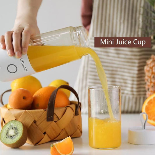 350ml Portable Blender Juicer Electric USB Rechargeable Mixer Smoothie Slushy Cup Juice Blender Bottle USB Charging Kitchen Gadgets - Ravo Store