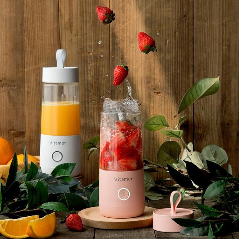 350ml Portable Blender Juicer Electric USB Rechargeable Mixer Smoothie Slushy Cup Juice Blender Bottle USB Charging Kitchen Gadgets - Ravo Store