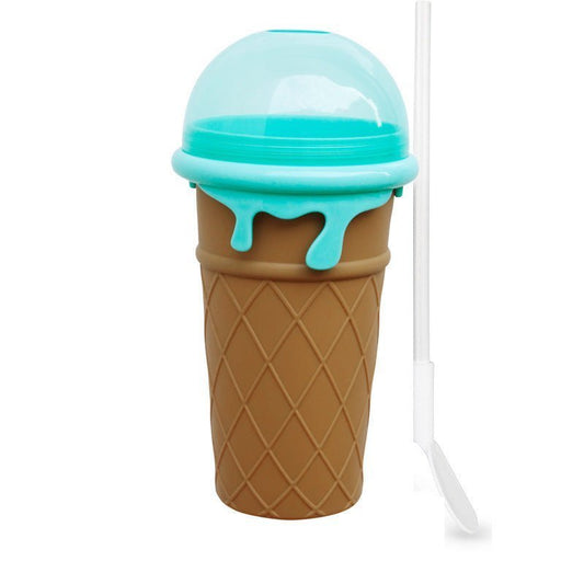 500ml Large Capacity Slushy Cup Summer Squeeze Homemade Juice Water Bottle Quick - Frozen Smoothie Sand Cup Pinch Fast Cooling Magic Ice Cream Slushy Maker Beker Kitchen Gadgets - Ravo Store