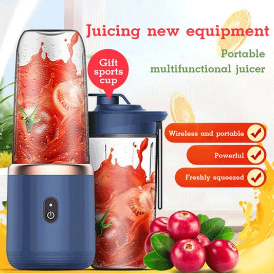 6blade Portable Blender Mini Juicer Cup Extractor Smoothie USB Charging Fruit Squeezer Blender Food Mixer Ice Crusher Portable Juicer Machine - Ravo Store