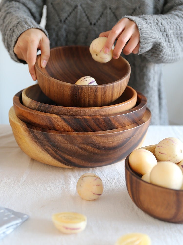 Acacia wooden bowl wooden tableware - Ravo Store