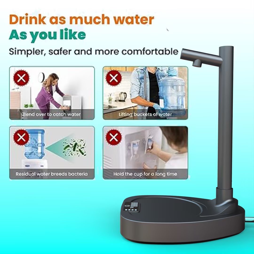 Added Extension Tupe Water Dispenser Automatic Water Bottle Desktop Rechargeable Water Dispenser With Stand - Ravo Store