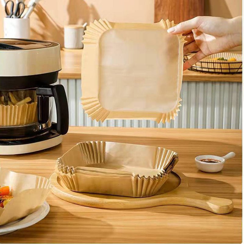 Air Fryer Disposable Paper Liners Parchment Paper Liner Non - Stick Air Fryer Paper Pads Oil Resistant Baking Paper Air Fryer Disposable Paper Liner Non - stick Disposable Liners - Ravo Store