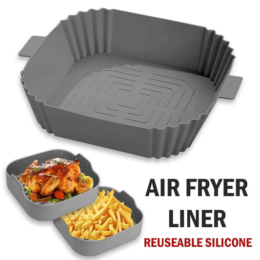 Air Fryer Silicone Pot Basket Liners Non - Stick Safe Oven Baking Tray Accessories - Ravo Store