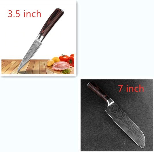 Carpenter's Special Set 6 - piece Set 8 - piece Set Knife Chef Knife Kitchen Knife Cooking - Ravo Store